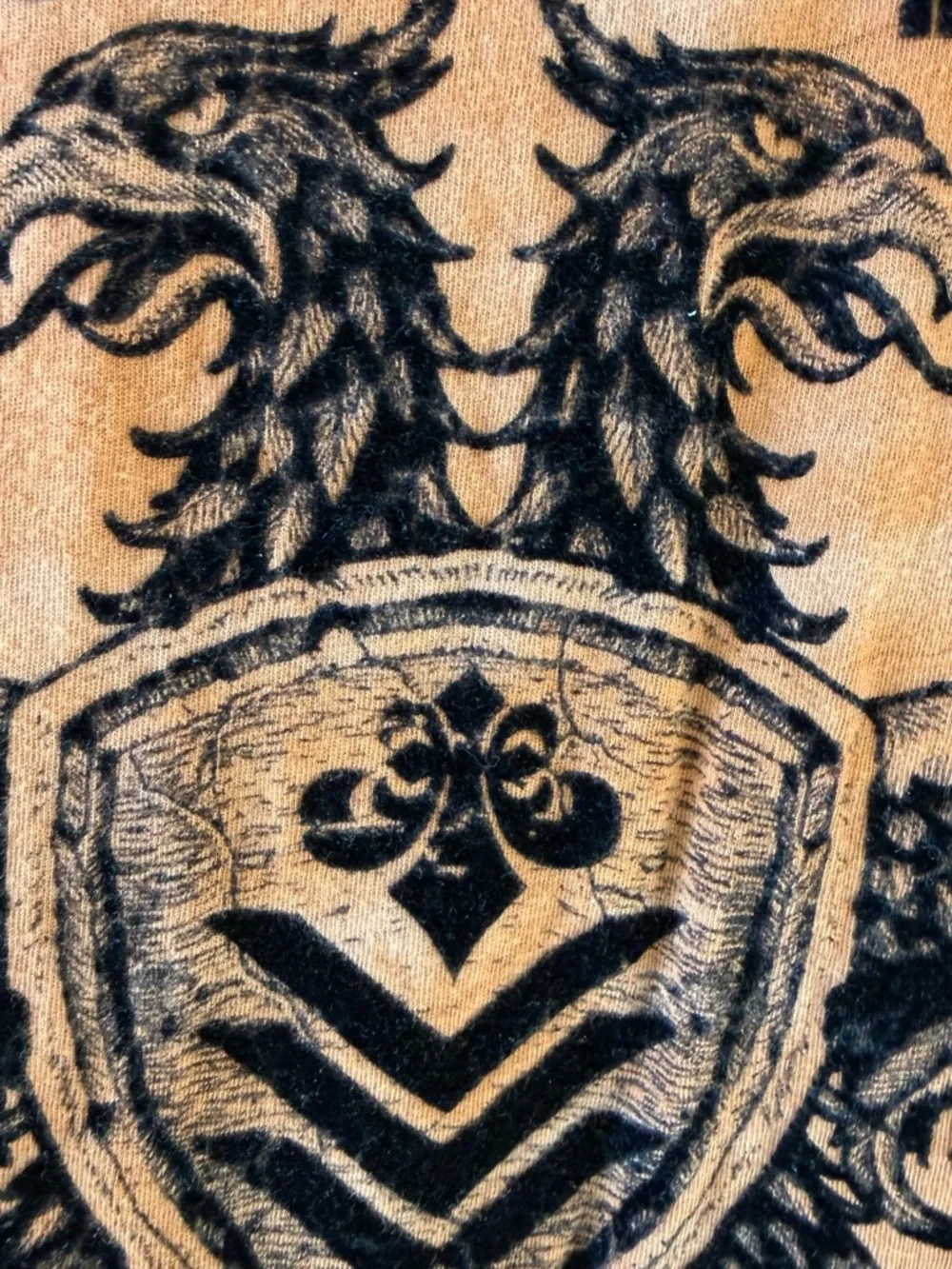 Affliction Orange Short-Sleeve Crest Graphic Tee - Picture 6 of 11
